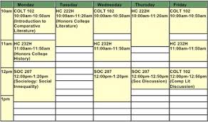 Building Your Schedule My College Advice