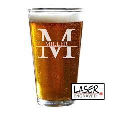 Personalized Beer Glass Engraved Pint