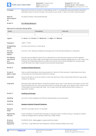 Free Material Safety Data Sheet Template Better Than Word