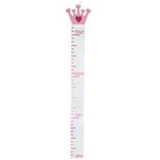 Details About Pink Princess Crown Wood Princess Growth Chart Wood Wall Decor
