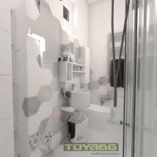 Ще се убедите, че не е нужно да се прави компромис с естетиката, когато банята е малка! Malka Banya Heksagoni