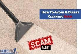how to avoid a carpet cleaning scam