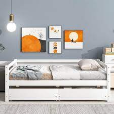 Anbazar Wood Twin Daybed With Drawers