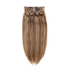human hair weft clip in hair extension
