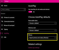 Windows 10 has the ability to use icloud to wirelessly sync your photos as long as you've backed up the photos on your iphone or ipad. Can I Enable Import Pictures And Videos In Windows 10 Autoplay Super User