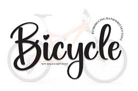 bicycle script font