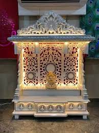 white designer marble home temple