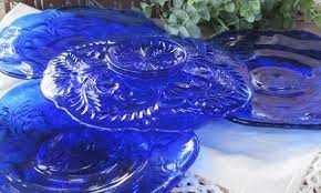 Vintage Mosser Cobalt Blue Glass