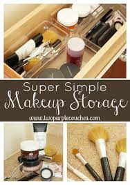 simple makeup storage solution two