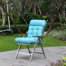 Blisswalk Adirondack Cushions 43x21x4 Wicker Tufted Cushion For Outdoor High Back Chair Indoor Outdoor Patio Furniture Sky Blue