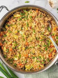 chinese vegetable fried rice cookin
