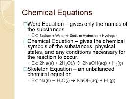 chemical reactions unit 4 enloe high