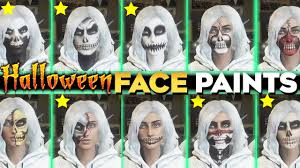 how to unlock all halloween face paints