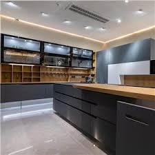 As the glasses and countertops, we use cartons for packing and reinforce them with wooden frames to avoid breakage in transit. China Customized Oem Black Kitchen Cabinets Factory Produce Quotes
