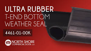 ultra rubber garage door bottom t end