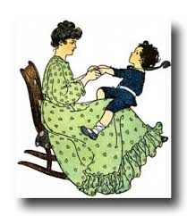 Image result for child and mother rocking clipart