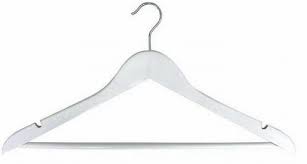 white suit hanger w bar black