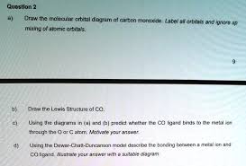 draw the molecular orbital diagram of