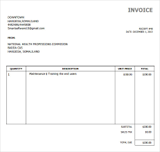 35+ Simple Invoice Template Free Youtube PNG