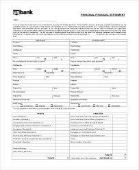 Pnc Bank Personal Financial Statement Form Mortgage Statement Sample