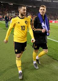 Eden hazard will continue to be eased back to full fitness by roberto martinez de bruyne played no part in belgium's comfortable win against russia, secured thanks to a couple of romelu lukaku goals and one for belgium will be looking to build on a run of just one defeat in their last 24 matches in all. Eden Hazard And His Brother Thorgan Hazard Of Belgium Celebrate The Thorgan Hazard Eden Hazard Hazard