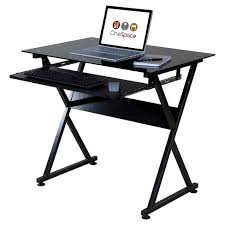 Our desks reflects that very diversity, designed for different needs and preferences. 50 Jn 1205 Ultra Modern Glass Computer Desk With Pull Out Keyboard Tray Black Onespace Target