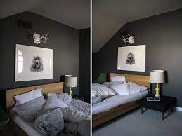 dark walls grey bedroom decor gray