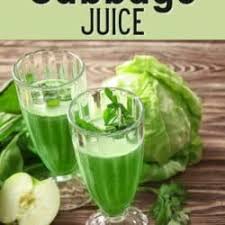 cabbage juice made in juicer or blender