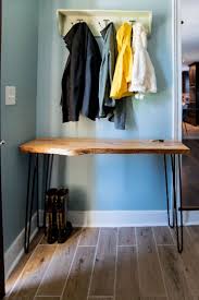 light wood entryway table