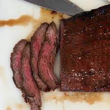 flank steak with red wine marinade