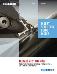 Pdf Insert Selection Guide Inside Duratomic Tm Turning A