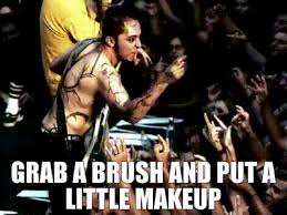 grab a brush and put a little makeup