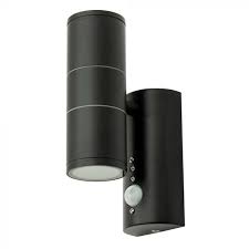 Down Outdoor Light Pir Sensor Black