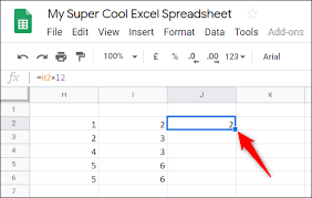 how to multiply numbers in google sheets
