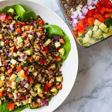 lentil vegan salad cooking for peanuts