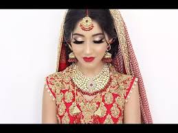 traditional asian bridal hair and