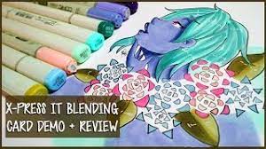 Great for blending and optimum colour vibrancy. X Press It Blending Card Among The Flowers Demo And Review Youtube