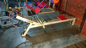 diy rowing machine with odometer