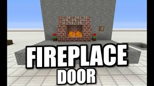 minecraft ps4 fireplace door
