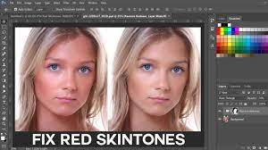 how to fix red skintones in photo