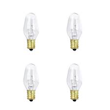 Feit Electric 7 Watt Equivalant C7 2700k Clear Incandescent E12 Night Light Bulb 4 Pack Bp7c7 4 Hdrp The Home Depot