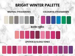 winter palettes how to match to pale