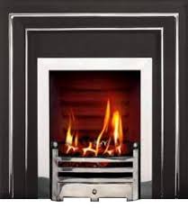 Polished Higlighted Cast Iron Fireplace