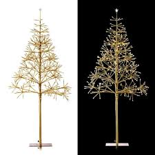 Alpine Corporation Artificial Tree With Led Lights Gold