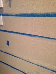 Painting Stripes On Textured Walls