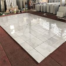 carrara white polished marble tile