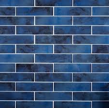 Stardust Blue Glass Mosaic Subway Tile