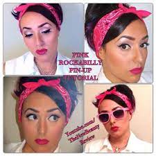 pink rockabilly pin up makeup tutorial