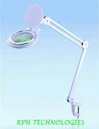Stainless Steel 8x Led Magnifier Lamp
