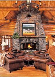 Cabins With A Stone Fireplace